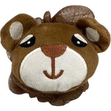 Imagem de Esponja De Banho Infantil 10cm 100%poliéster Marrom