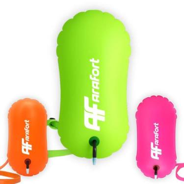 Imagem de Boia Sinalizador Natação Triathlon Mar Aberto Segurança Sinalização Es