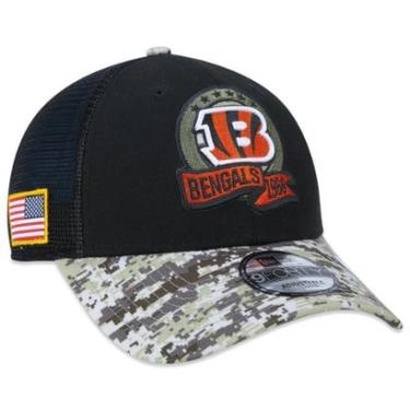 Imagem de Boné 9Forty Cincinnati Bengals Salute To Service 2022 Trucker Aba Curva New Era Masculino-Masculino