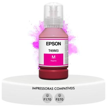 Imagem de Refil Garrafa de Tinta Sublimatica Original Epson T49m T49M320 Magenta
