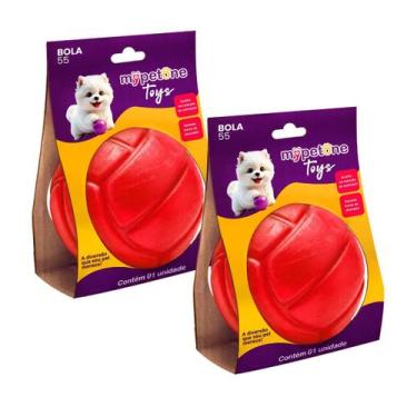 Imagem de Combo 2 Bola Lisa TR 55 Mypetone - Vermelho