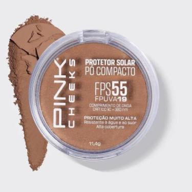 Imagem de Po Compacto Protetor Solar FPS 55 Pink Cheeks P40