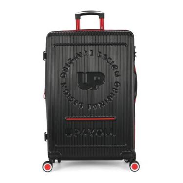 Imagem de Mala Viagem G Juvenil ABS Strike Expansiva TSA 360 Up4you, G, Preto