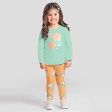 Imagem de Conjunto infantil menina de flores Brandili-Feminino