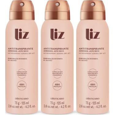 Imagem de Combo Liz: Desodorante Antitranspirante Aerossol 75g (3 unidades) - Co