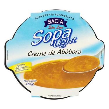 Imagem de Creme de Abóbora Light Sacia 450g