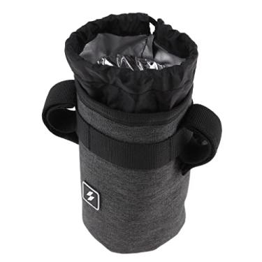 Imagem de Fancyes Bolsa de Suporte de Garrafa de para , Guiador Dianteiro, Isolamento, Bolsa de água , Cinza escuro