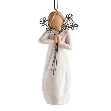 Imagem de Willow Tree Ornamento da amizade, boneco esculpido pintado à mão