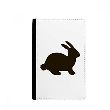 Imagem de Porta-passaporte Black Hare Animal Portrayal Notecase Burse carteira carteira carteira porta-cartões