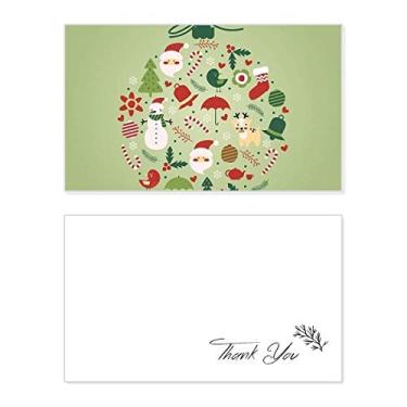 Imagem de Árvore de Natal, Papai Noel, boneco de neve, verde, cartão de agradecimento, aniversário, saudação, casamento, agradecimento
