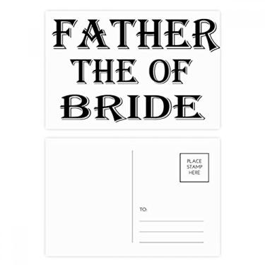 Imagem de Conjunto de cartão postal de aniversário com citação do festival dos pais Bride