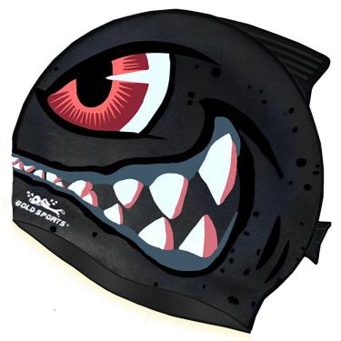 Imagem de Touca De Natação Gold Sports Kids Bad Shark De Silicone