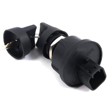 Imagem de DELEYAPARS 7328187 Interruptor de ignição com chave compatível com Mini escavadeira Bobcat DX10Z E08 E10 E10E E10Z MT52 MT55 MT85 S70 Mini carregadeira de esteira, minicarregadeira, conector de 6