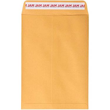 Imagem de JAM PAPER Envelopes de catálogo de extremidade aberta de 19 x 26 cm com fecho de descascar e selar - Brown Kraft Manila - Pacote com 50