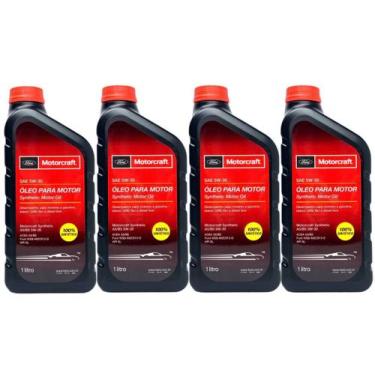 Imagem de Kit 4 Litros de óleo 5w30 FORD Motorcraft Sintético API SL 100% Sintét