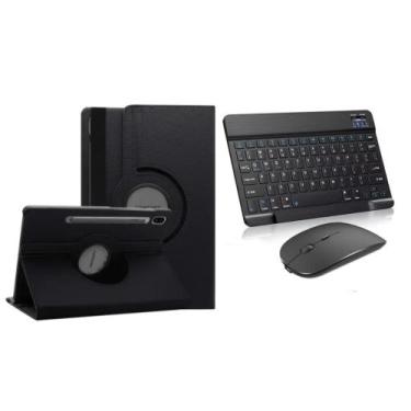 Imagem de Capa Com Teclado E Mouse Bluetooth P/ Tablet Galaxy A8 X200 10.5 - FAM