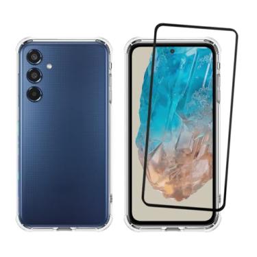 Imagem de Capa Capinha Case Anti Impacto Transparente Premium Silicone + Película de Vidro 3D para Samsung Galaxy M35