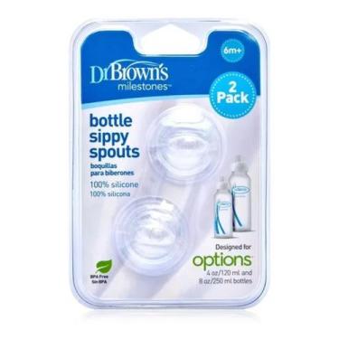 Imagem de Bico Silicone Tradicional Transição Dr. Browns Options - 2 unidades - 