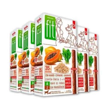 Imagem de Petisco Spin Pet Onebyone Gourmet Fit Stick Sabores Diversos 5 unidade