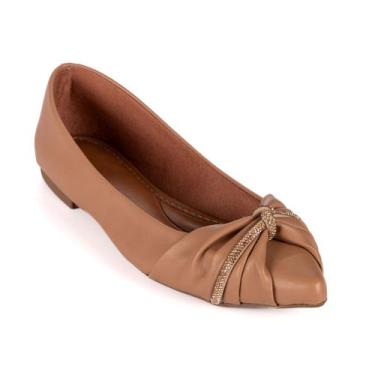 Imagem de Sapatilha Casual Moda Ana Lia Preto Com Strass E Bico Oval - Jjojo Sho