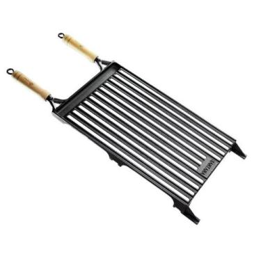 Imagem de Grelha Churrasco Parrilla Argentina Pampa De Ferro Fundido - Santana