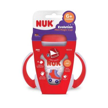 Imagem de Copo Nuk Evolution MIni Magic Cup 360 Com Alça Girl Sortido 160ml
