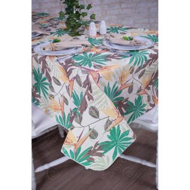 Imagem de Toalha de Mesa Retangular em Tecido Impermeável Acqua Linea Art Flower