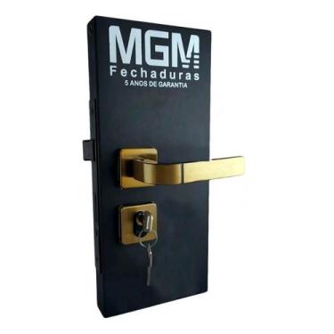 Imagem de Fechadura Porta Externa Roseta Modena Bronze MGM