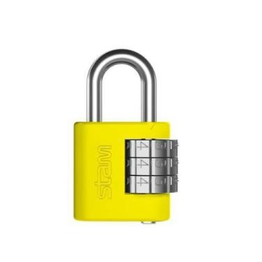 Imagem de Cadeado Com Segredo Cores P/ Malas / Armários / Portas 25mm Stam Amare