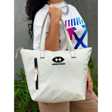 Imagem de Bolsa Shopper Nylon ADMINISTRAÇÃO de Ombro Clean Esportiva Academia Ba