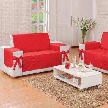 Imagem de Kit de Protetores de Sofá 3 e 2 Lugares Elegance com Porta Objetos e L