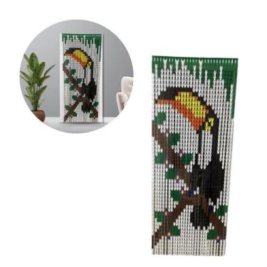 Imagem de Cortina de Porta Tucano Divide Cômodos Separa Ambientes Interno e Exte