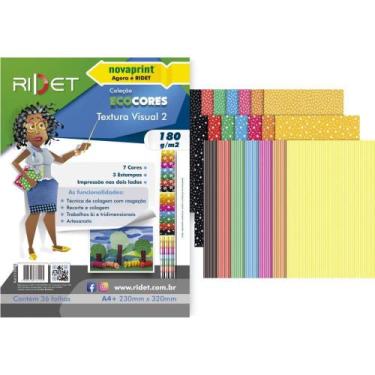 Imagem de Bloco Educação Artística Textura 2 DEC. 180G 36 Folhas 23X32CM - Novap