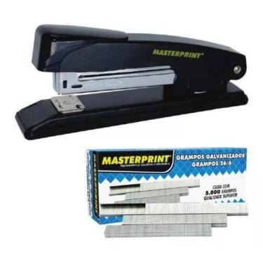 Imagem de Grampeador de metal mp 301 + grampos 26/6 - Masterprint