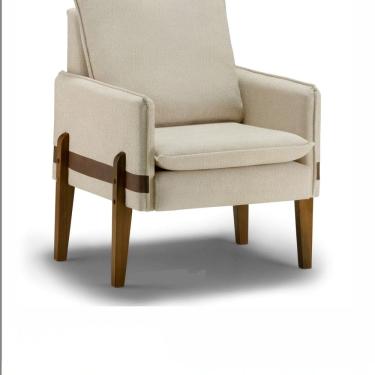 Imagem de Poltrona Thais P.r Tec. 502/505 para Quarto Branco