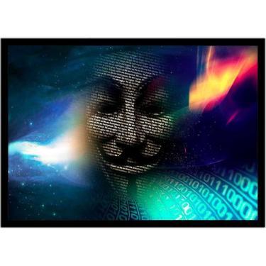 Imagem de Quadro Decorativo Informática Hacker Tecnologia Computação Lojas Salas