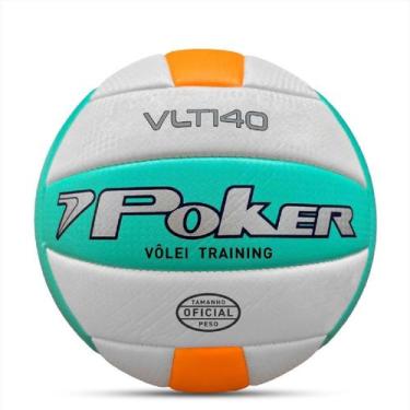 Imagem de Bola De Vôlei Poker Training VLT 140, Unico, Laranja, Aqua