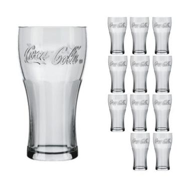 Imagem de 12 Copos Coca Cola  470ml Grandão Nadir Refri Suco Glamour - NADIR FIG
