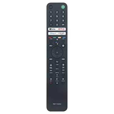 Imagem de Substituição de controle remoto por voz RMF-TX520U funciona para Smart TV Sony KD-43X80J KD-43X85J KD-50X80J KD-50X85J KD-55X79J KD-55X80CJ KD-55X80J KD-55X85J KD-65X79J KD-65X79J Chaveiro 80J 65X80CJ