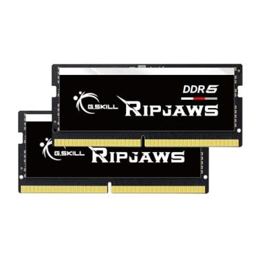 Imagem de G.SKILL Ripjaws DDR5 SO-DIMM Series DDR5 RAM 64GB (2x32GB) 5600MT/s CL40-40-40-89 1.10V Memória de notebook/notebook não ECC sem buffer SODIMM (F5-5600S4040A32GX2-RS)