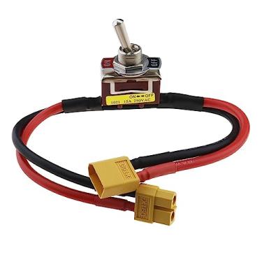 Imagem de Micro Traders Interruptor elétrico com conector XT60 15A grande corrente liga/desliga conector interruptor de alimentação acessórios para modelo RC drone carro bateria ESC