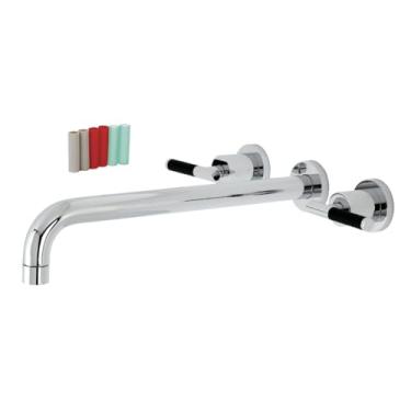 Imagem de Kingston Brass KS8041CKL Kaiser Torneira de parede para banheira, cromo polido