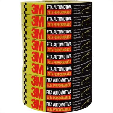 Imagem de Fita Crepe 3M Alta Performance Amarela 24Mm X 40M Automotiva - Kit C/9