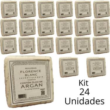 Imagem de Kit Sabonete Realgems Linha Florence Blanc Fragrância Argan Em Barra D