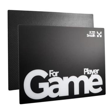 Imagem de yiodelu Mouse pad para jogos de vidro temperado tapete de mouse ultrafino antiarranhões, resistente ao desgaste 400 * 300 * 1,8 mm tapetes de mouse grandes ultra-suave superfície microgravada