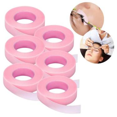 Imagem de 6 Un Fita Adesiva Para Extensão de Cílios 9m Respirável Colorida - Kit