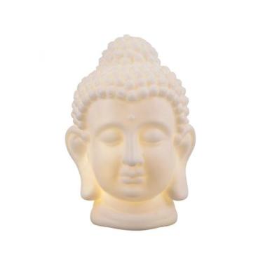Imagem de Luminária Branca Cabeça Buda 16cm - Tasco