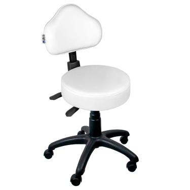Imagem de Cadeira Mocho Branco Ergonômico - ultra Móveis