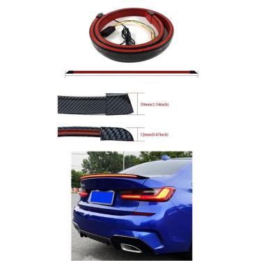 Imagem de Spoiler Aerofolio Traseiro De Led Vermelho Universal 110Cm