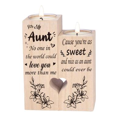 Imagem de Castiçais Zailaiyidan, presente de vela em forma de coração, tia